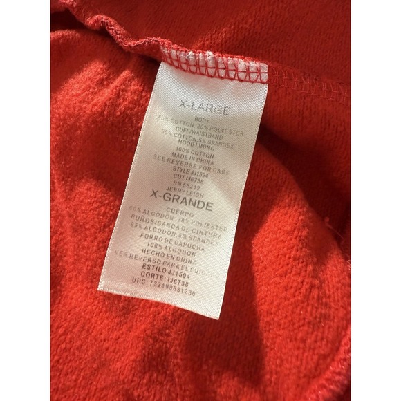 Abbey Dawn Avril Lavigne Zebra Striped Hoodie Cat Ears & Studs XL Y2K Vintage - Picture 10 of 15